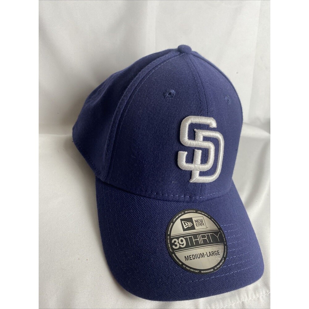 Mens New Era MLB 39Thirty Flex Fit Cap - San Diego Padres Size M - L Blue NWT